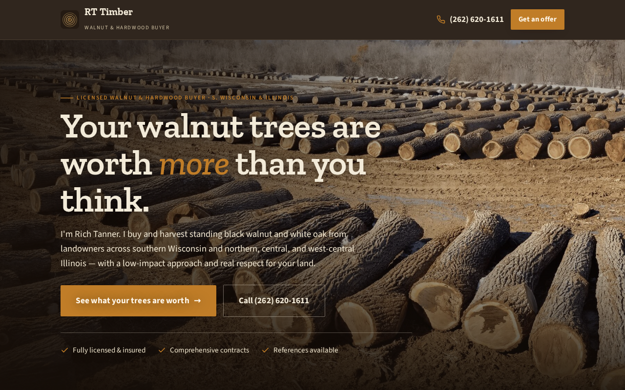 RT Timber LLC — example site